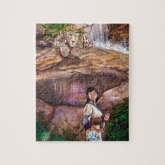 Zen-Buddhist-Tiger und Erdbeere