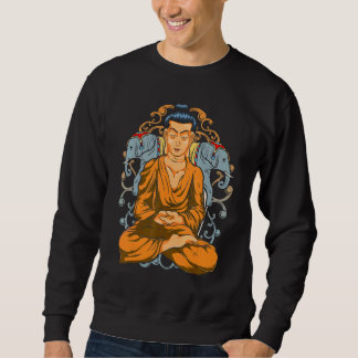 Zen Buddhistische spirituelle Yoga-Meditation asia Sweatshirt