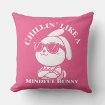 Zen Bunny Chill Mode Relaxation Decor
