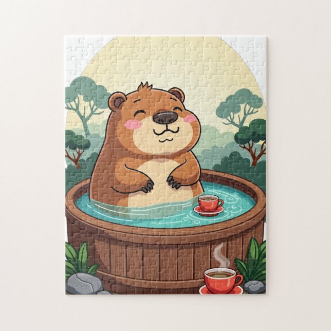 Zen Capybara Whirlpool-Relaxation - Chill-Vibes (Vertikal)