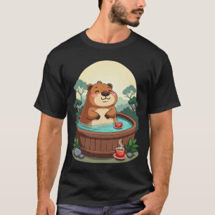 Zen Capybara Whirlpool-Relaxation - Chill-Vibes T-Shirt