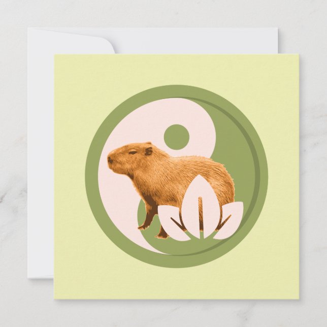 Zen Capybara Yin Yang (Vorderseite)