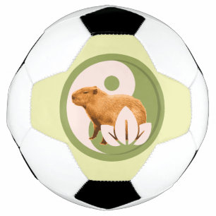 Zen Capybara Yin Yang Friedliche Natur Fußball