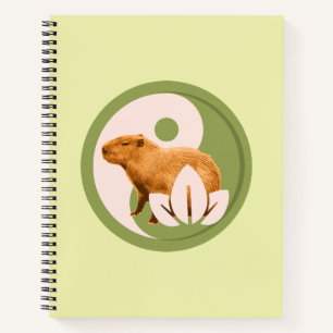 Zen Capybara Yin Yang Friedliche Natur Notizbuch
