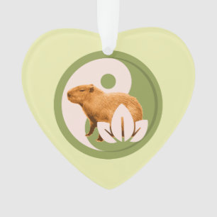 Zen Capybara Yin Yang Friedliche Natur Ornament