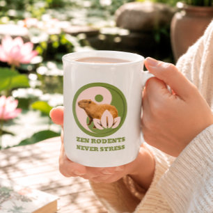 Zen Capybara Yin Yang Friedliche Natur Prozellantasse