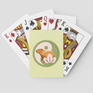 Zen Capybara Yin Yang Friedliche Natur Spielkarten