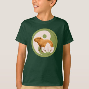 Zen Capybara Yin Yang Friedliche Natur T-Shirt
