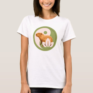 Zen Capybara Yin Yang Friedliche Natur T-Shirt