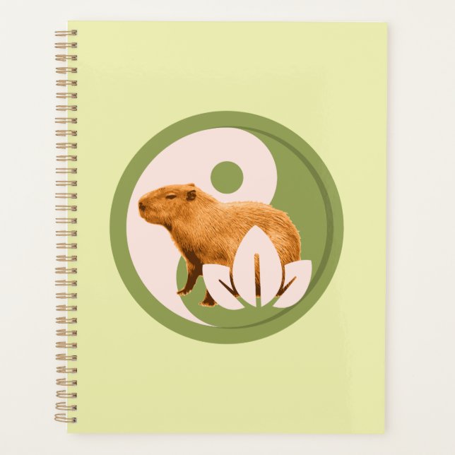 Zen Capybara Yin Yang Planer (Vorderseite)