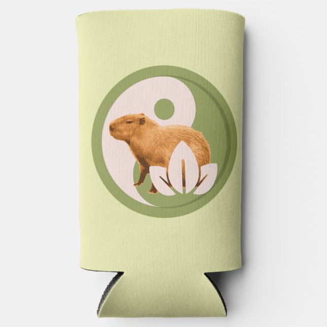 Zen Capybara Yin Yang Selters Dosenkühler (Vorderseite)