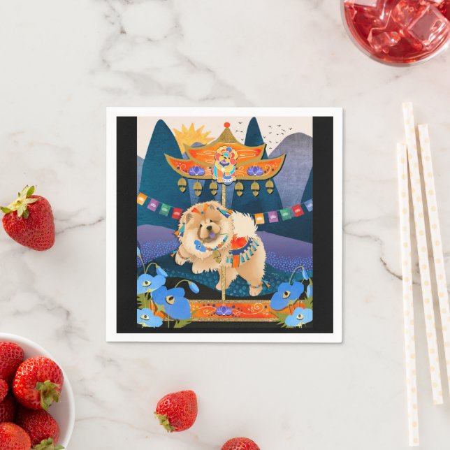 ZEN CARNIVAL Chow napkins Serviette (Beispiel)