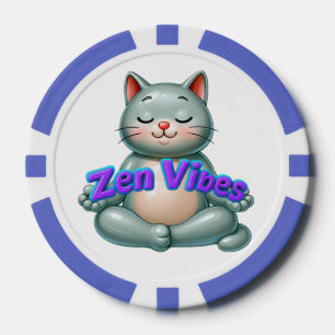 Zen Cat Karten Pokerchips