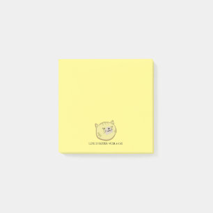 Zen Cat Magnetic Notepad Post-it Klebezettel
