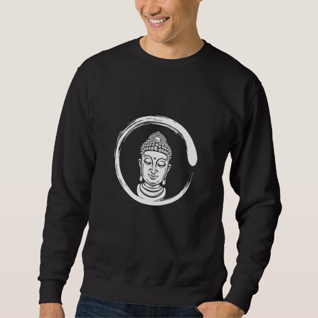 Zen Circle Buddha Sweatshirt (Vorderseite)
