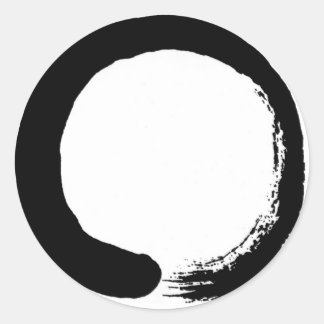 Zen Circle Design Produkt Runder Aufkleber