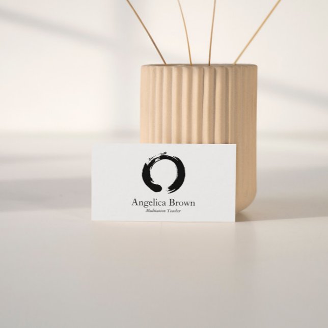 Zen Circle Mediation Business Card Visitenkarte (Von Creator hochgeladen)