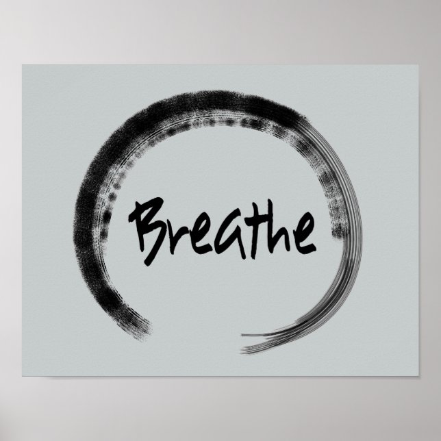Zen Circle - Zen Art Prints - Yoga Posters Poster (Vorne)