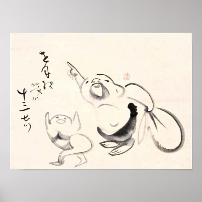 Zen Classics - Gibon Sengai - Hotei Point Poster (Vorne)