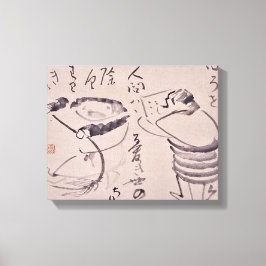 Zen Classics - Gibon Sengai - Kanzan und Jittoku Leinwanddruck
