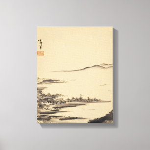 Zen Classics - Sesshu - Herbstlandschaft Leinwanddruck