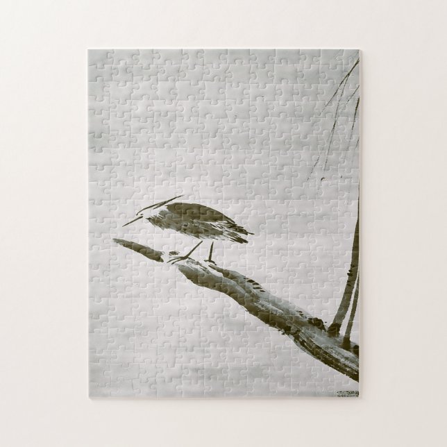 Zen Classics - Sesshu - Heron und Willow (Vertikal)