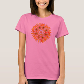 Zen Dahlia Fleur Mandala T-Shirt
