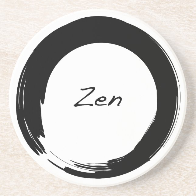 Zen dans le Dessous de verre Cercle Enso (Devant)