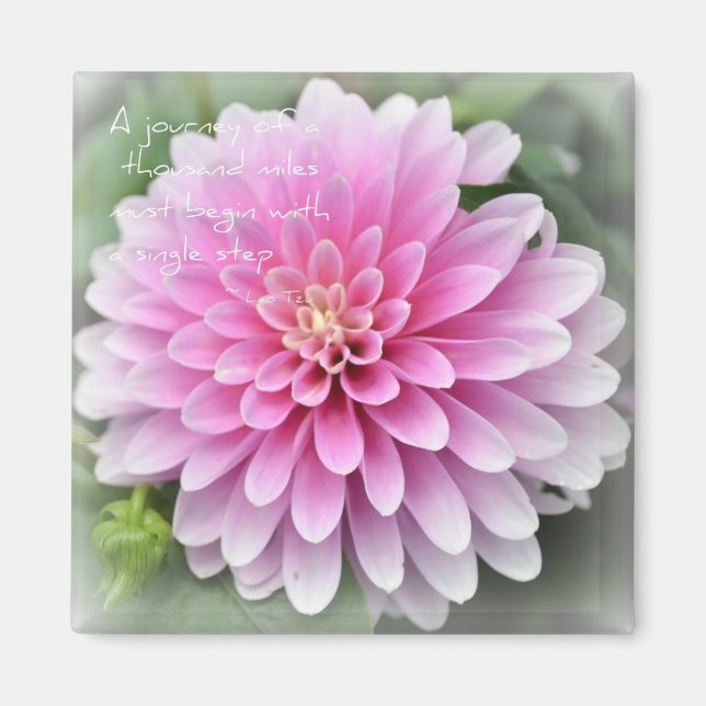 Zen der Einfachheit Dahlia Magnet (Vorne)