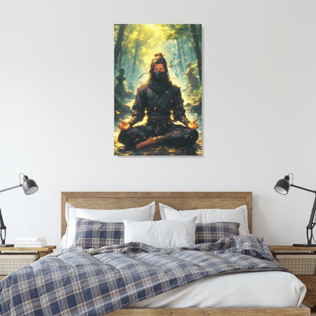 Zen des Schattenkriegers Leinwanddruck (Insitu (Schlafzimmer))