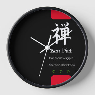 Zen Diät essen mehr Veggies Black BG Uhr