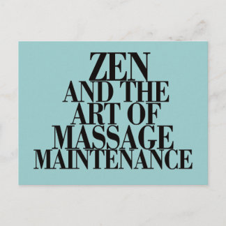 ZEN & Die Kunst der MASSAGE Postkarte