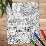 Zen Doodle Art Wirbel Ballons Erwachsene Farben<br><div class="desc">Zen-Doodle-Kunst mit Heißluftballons und entspannenden Wirbel in Schwarz und Weiß zum Färben,  für beste Ergebnisse verwenden Sie bitte Marker oder Farbstifte.</div>