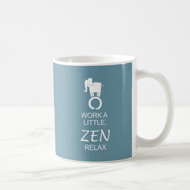Zen-Elefant Enso entspannen sich Kaffeetasse (Rechts)