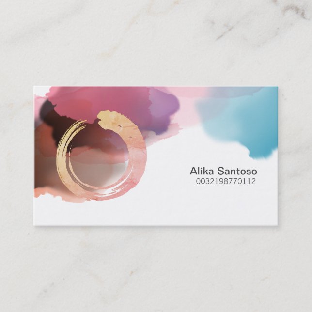 Zen Enso Business Card Visitenkarte (Vorderseite)