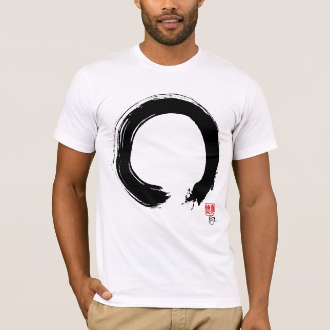 Zen Enso. T-shirt de cercle de zen (Devant)