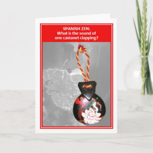Zen espagnol une carte d'anniversaire drôle de