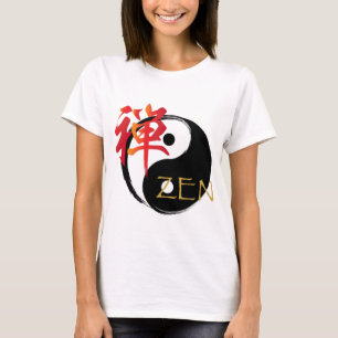 Zen et T-shirts des femmes de symbole de Yin Yang