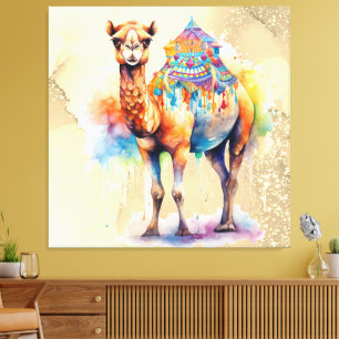 *~* Zen Fantasy CAMEL Rainbow Glitzer SC5 Leinwanddruck
