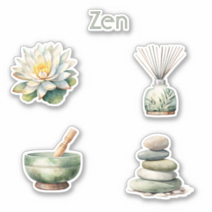 Zen Felsen  Aufkleber