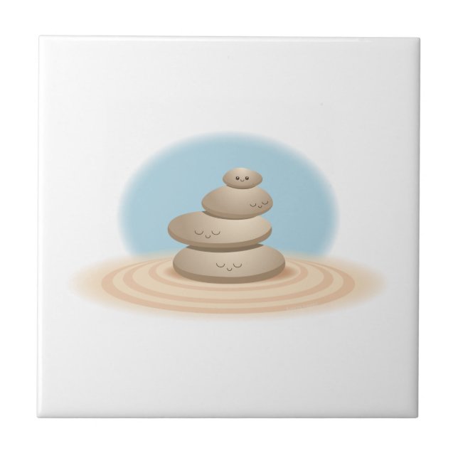 Zen-Felsen Fliese (Vorderseite)
