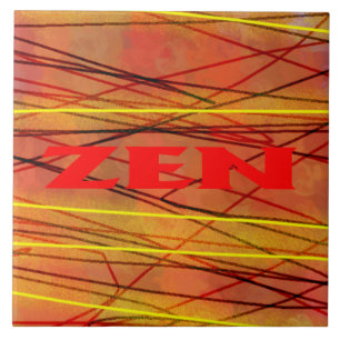 Zen fil rouge gros carreaux