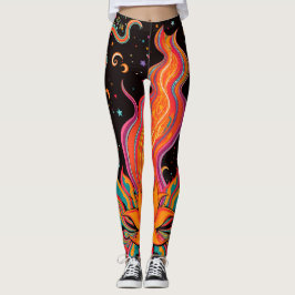 Zen Flame Blume Leggings