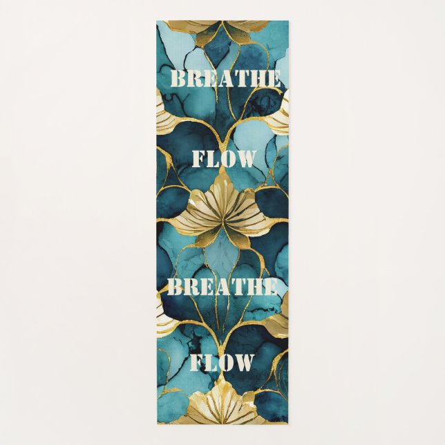 Zen Flow Japanisch Art Yoga Mat Yogamatte (Vorderseite)