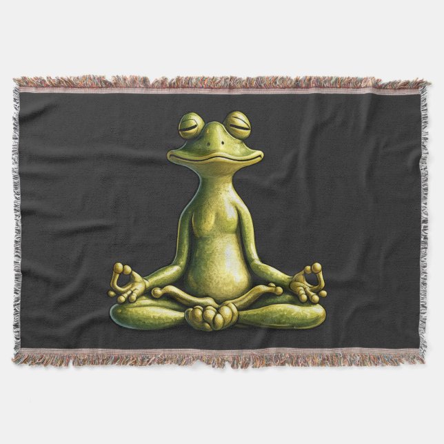 Zen Frog Decke (Vorderseite)