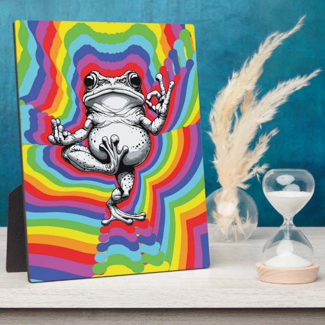 Zen Frog Masterpiece Fotoplatte (Seite)
