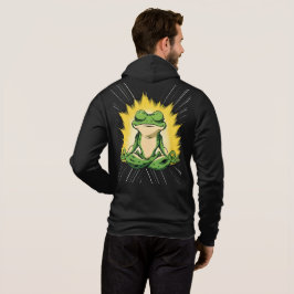 Zen Frosch Meditation Super Saiyan Glow Kunst Hoodie