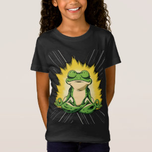 Zen Frosch Meditation Super Saiyan Glow Kunst T-Shirt