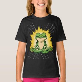 Zen Frosch Meditation Super Saiyan Glow Kunst T-Shirt