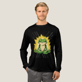 Zen Frosch Meditation Super Saiyan Glow Kunst Tri-Blend Shirt